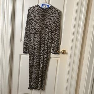 LANVIN cheetah/leopard print dress